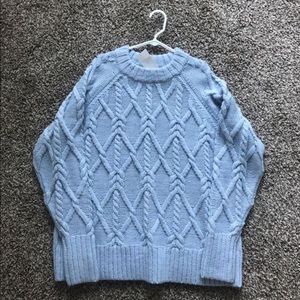 H&M baby blue knitted sweater